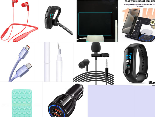 15W 3 In 1 LED Fast Wireless Charger Stand Foldable Charging Station For Smart Phone