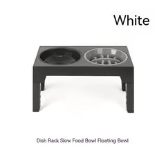 Pet Feeder Slow Feeding Bowl Lifting Dog Bowl Rack Neck Protection